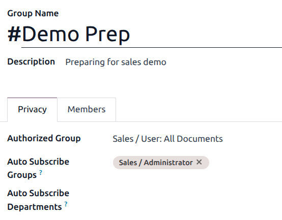 View of a channel's settings form in NightPOS Discuss.