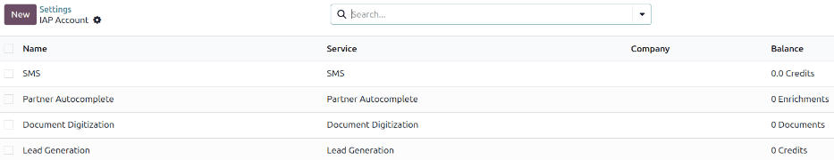 Buy credits in the NightPOS IAP settings.
