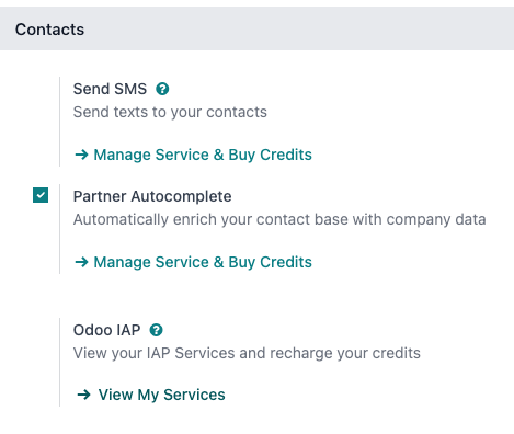The Settings app showing the NightPOS IAP heading and View My Services button.