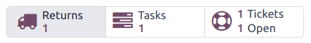 มุมมองของปุ่มอัจฉริยะส่งคืนบนตั๋ว helpdesk