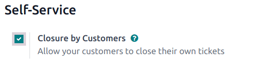 Customer closing setting in NightPOS Helpdesk.