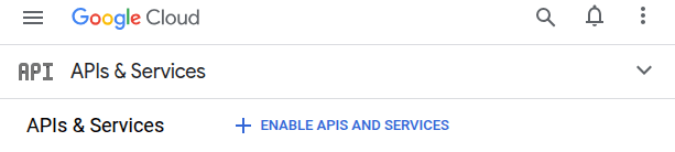 เปิดใช้งาน API และบริการในโปรเจ็กต์ API