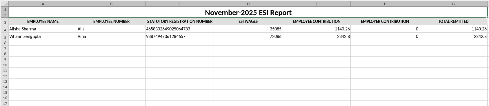 รายงาน ESI