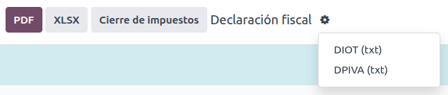 ปุ่มดาวน์โหลด DIOT (TXT)