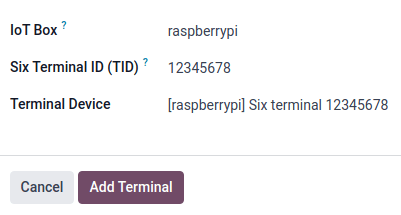 การกำหนดค่า Terminal ID สำหรับเครื่องรับชำระเงิน SIX